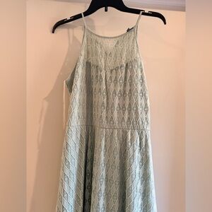 Lily Rose Light Green Lace Midi Dress